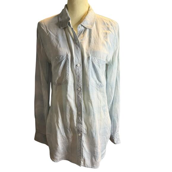 Rails Carter Shirt, Light Vintage Blue, 100% Tencel, Women's Size Medium - Picture 1 of 11
